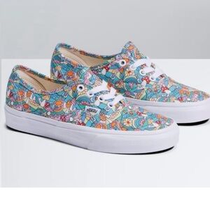 Mushroom Floral Vans